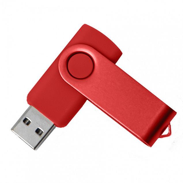 USB flash-карта DOT (16Гб), красный, 5,8х2х1,1см, пластик, металл с логотипом в Москве заказать по выгодной цене в кибермаркете AvroraStore