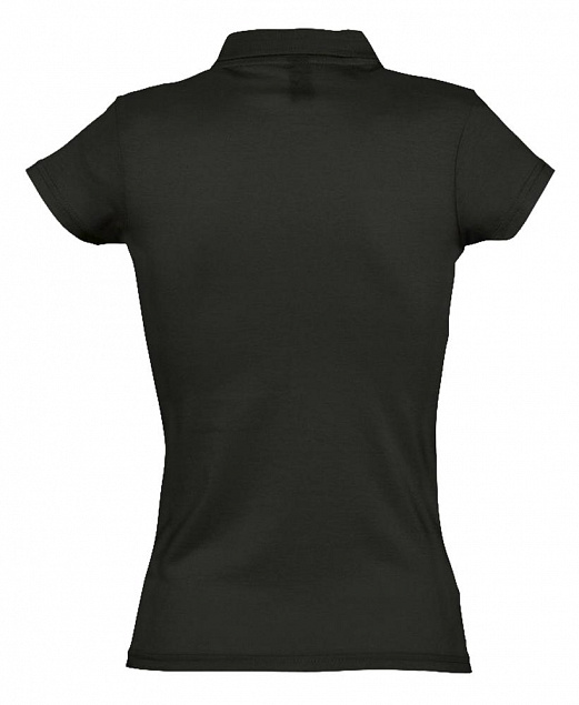 Рубашка поло женская Prescott Women 170, черная с логотипом в Москве заказать по выгодной цене в кибермаркете AvroraStore
