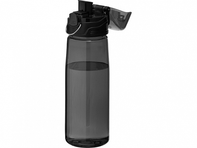 Бутылка спортивная Capri, черный с логотипом в Москве заказать по выгодной цене в кибермаркете AvroraStore