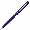 Ручка шариковая Euro Chrome, синяя с логотипом в Москве заказать по выгодной цене в кибермаркете AvroraStore