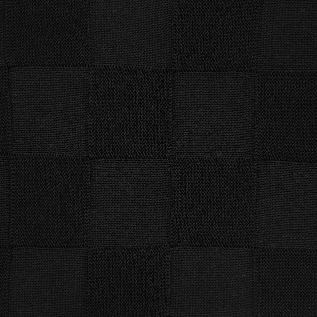 Плед Cella вязаный, 160*90 см, черный (без подарочной коробки) с логотипом в Москве заказать по выгодной цене в кибермаркете AvroraStore