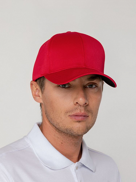 Бейсболка Harris, красная с логотипом в Москве заказать по выгодной цене в кибермаркете AvroraStore