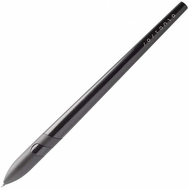 Шариковая ручка Sostanza, черная с логотипом в Москве заказать по выгодной цене в кибермаркете AvroraStore
