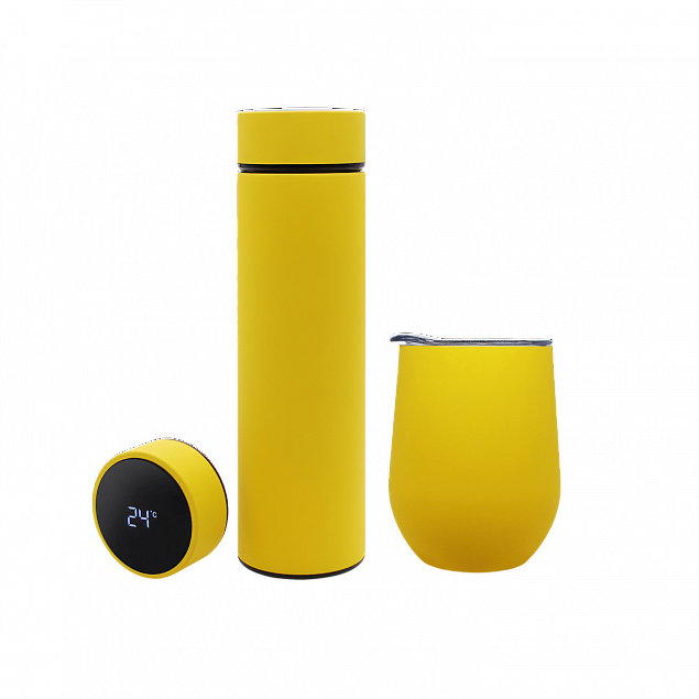 Набор Hot Box CS grey (желтый) с логотипом в Москве заказать по выгодной цене в кибермаркете AvroraStore