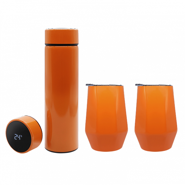 Набор Hot Box E2 grey (оранжевый) с логотипом в Москве заказать по выгодной цене в кибермаркете AvroraStore