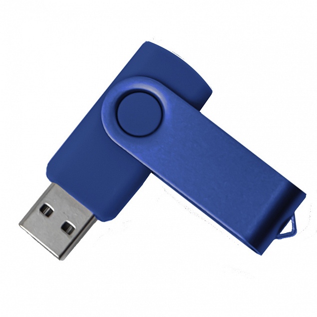 USB flash-карта DOT (16Гб), синий, 5,8х2х1,1см, пластик, металл с логотипом в Москве заказать по выгодной цене в кибермаркете AvroraStore