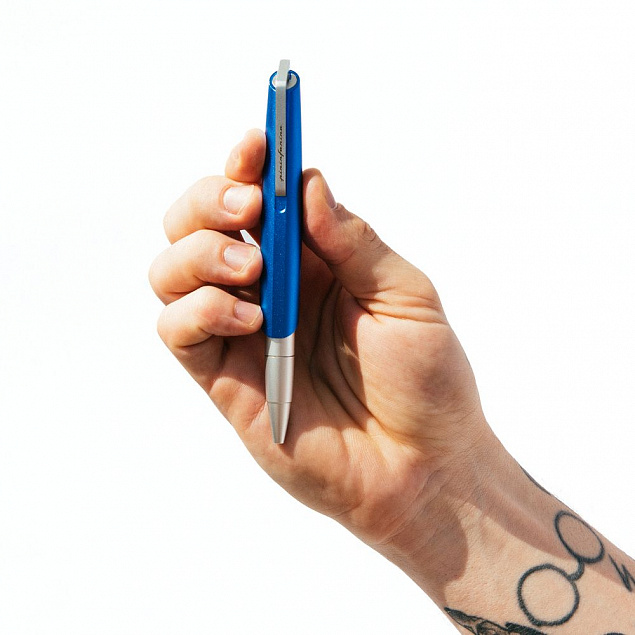 Шариковая ручка PF Go, ярко-синяя с логотипом в Москве заказать по выгодной цене в кибермаркете AvroraStore