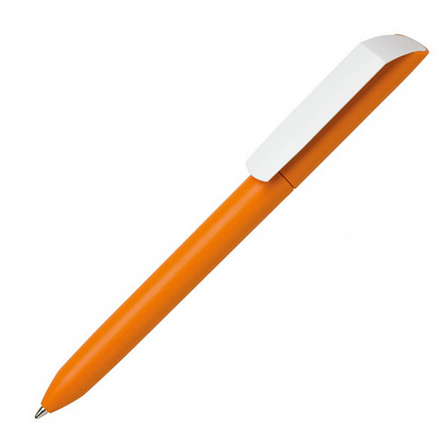 Ручка шариковая FLOW PURE с белым клипом с логотипом в Москве заказать по выгодной цене в кибермаркете AvroraStore