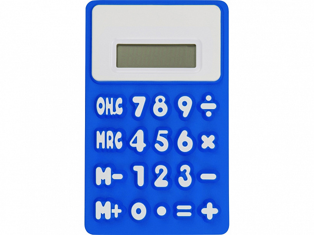 Калькулятор Splitz, ярко-синий с логотипом в Москве заказать по выгодной цене в кибермаркете AvroraStore