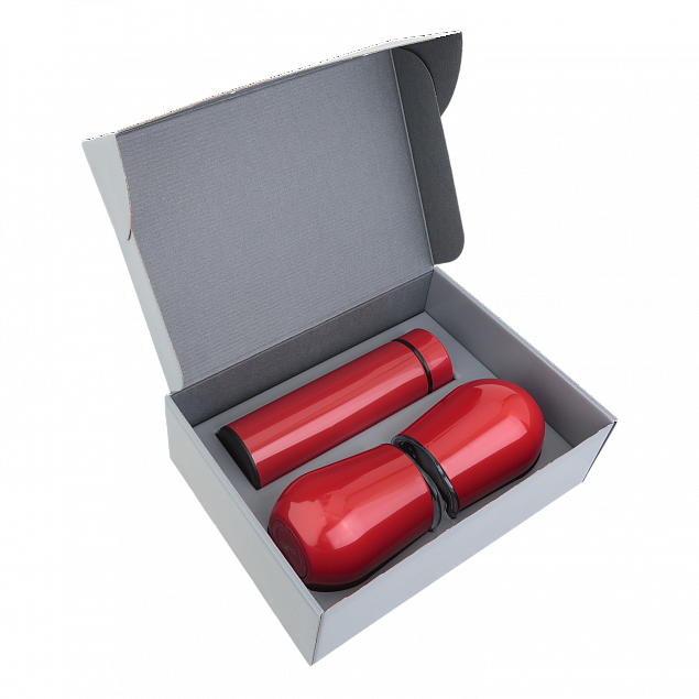 Набор Hot Box C2 grey (красный) с логотипом в Москве заказать по выгодной цене в кибермаркете AvroraStore
