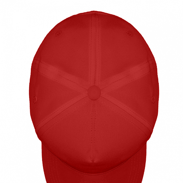 Бейсболка "Fortuna", 5 клиньев,  застежка на липучке,  красный, 100% полиэстер, плотность 140 г/м2 с логотипом в Москве заказать по выгодной цене в кибермаркете AvroraStore