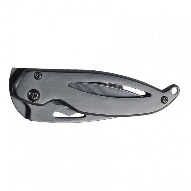 THIAM Складной нож, сталь, черный с логотипом в Москве заказать по выгодной цене в кибермаркете AvroraStore