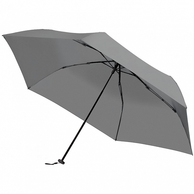 Зонт складной Luft Trek, серый с логотипом в Москве заказать по выгодной цене в кибермаркете AvroraStore