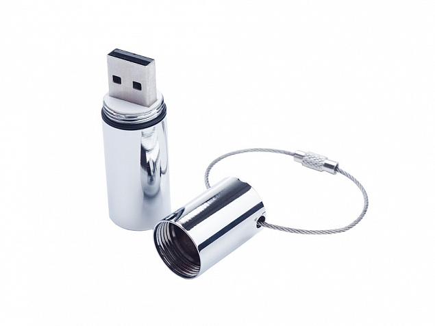 USB 3.0- флешка на 64 Гб «Цилиндр» с логотипом в Москве заказать по выгодной цене в кибермаркете AvroraStore
