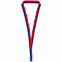 Лента для медали с пряжкой Ribbon, триколор с логотипом в Москве заказать по выгодной цене в кибермаркете AvroraStore