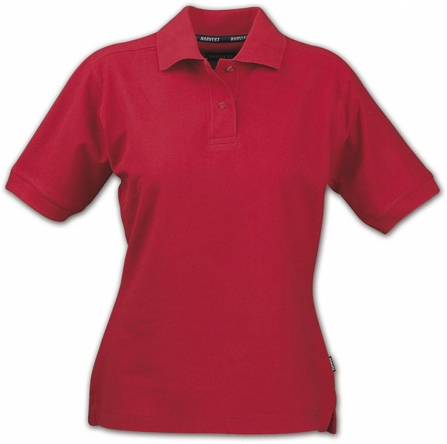 Рубашка поло женская SEMORA, красная с логотипом в Москве заказать по выгодной цене в кибермаркете AvroraStore