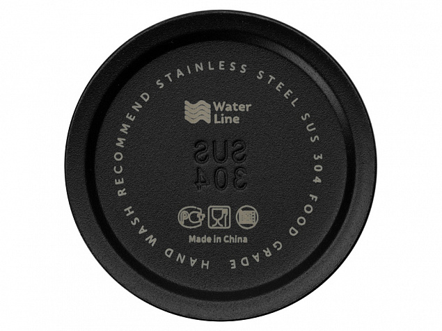 Бутылка для воды Hike Waterline, нерж сталь, 850 мл, черный с логотипом в Москве заказать по выгодной цене в кибермаркете AvroraStore