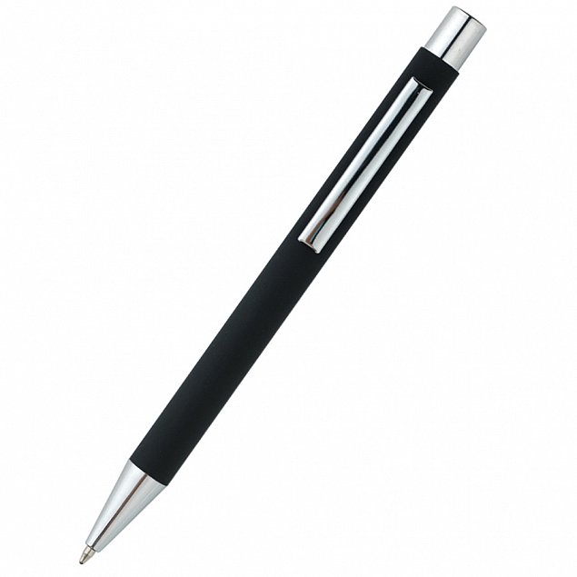 Ручка металлическая Rebecca - Черный AA с логотипом в Москве заказать по выгодной цене в кибермаркете AvroraStore