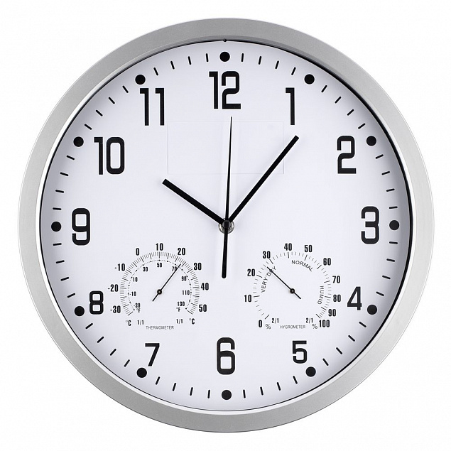 Часы настенные INSERT2, белые с логотипом в Москве заказать по выгодной цене в кибермаркете AvroraStore