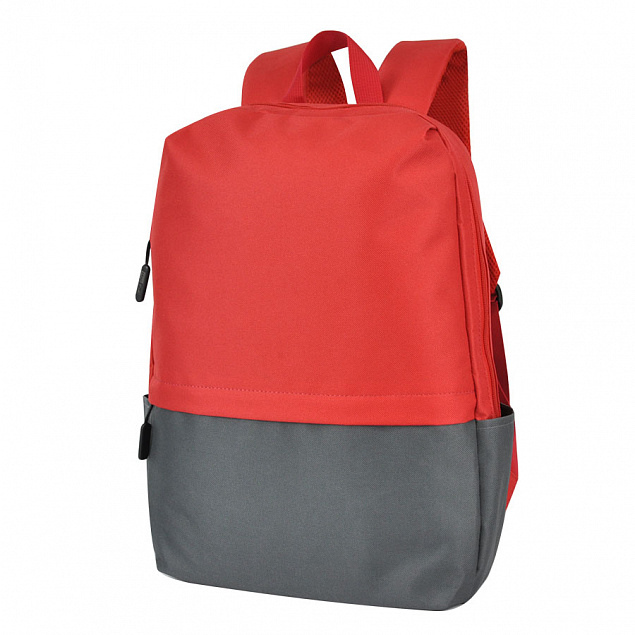 Рюкзак Eclat, красный/серый, 43 x 31 x 10 см, 100% полиэстер 600D с логотипом в Москве заказать по выгодной цене в кибермаркете AvroraStore