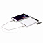 Зарядное устройство с USB–флешкой на 8 ГБ, 2500 mAh, белый с логотипом в Москве заказать по выгодной цене в кибермаркете AvroraStore