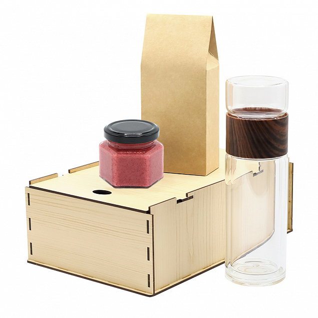 Подарочный набор Ченз, (черный чай, мед с фундуком и какао) с логотипом в Москве заказать по выгодной цене в кибермаркете AvroraStore