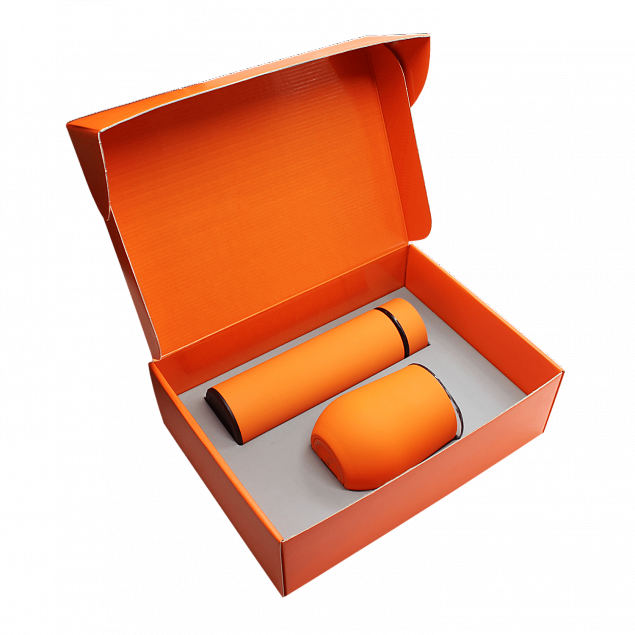 Набор Hot Box C (софт-тач) G, оранжевый с логотипом в Москве заказать по выгодной цене в кибермаркете AvroraStore