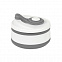 Стакан складной BUTTON;  300 мл, силикон, серый с логотипом в Москве заказать по выгодной цене в кибермаркете AvroraStore