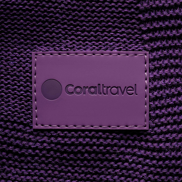 Плед Cella вязаный, 160*90 см, фиолетовый (без подарочной коробки) с логотипом в Москве заказать по выгодной цене в кибермаркете AvroraStore