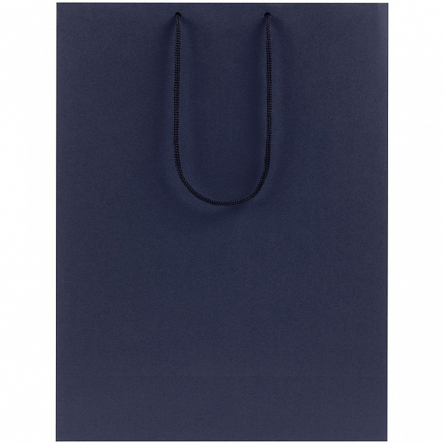Пакет бумажный Porta XL, темно-синий с логотипом в Москве заказать по выгодной цене в кибермаркете AvroraStore