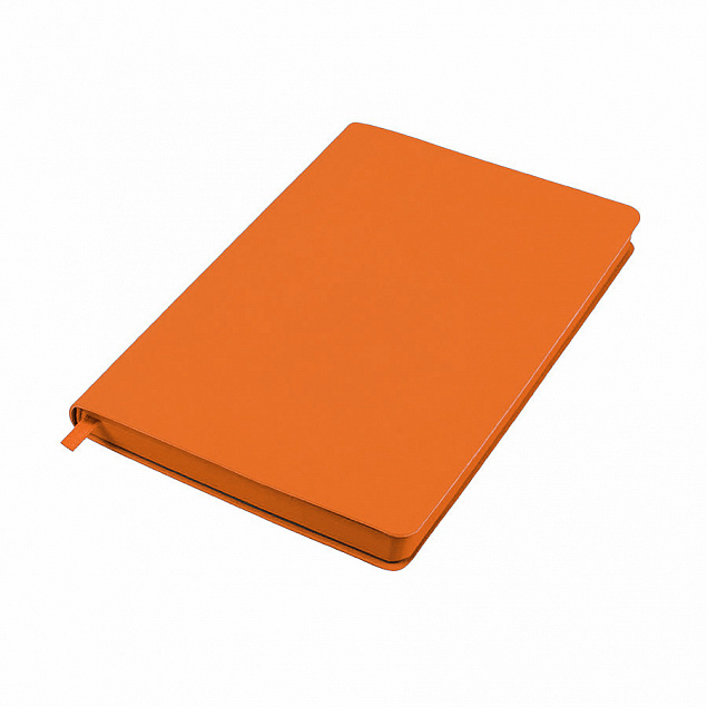 Ежедневник недатированный Pulpy, А5,  оранжевый, кремовый блок, оранжевый срез с логотипом в Москве заказать по выгодной цене в кибермаркете AvroraStore