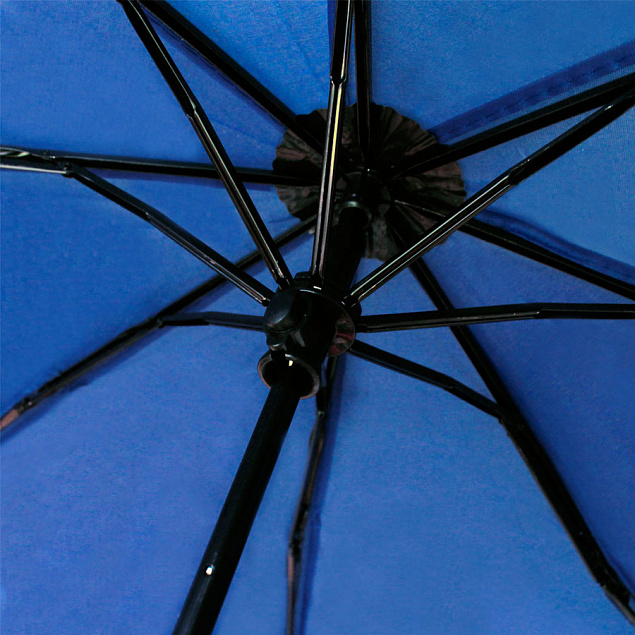 Зонт складной Сиэтл - Синий HH с логотипом в Москве заказать по выгодной цене в кибермаркете AvroraStore