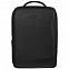 Рюкзак для ноутбука Santiago Slim с кожаной отделкой, черный с логотипом в Москве заказать по выгодной цене в кибермаркете AvroraStore