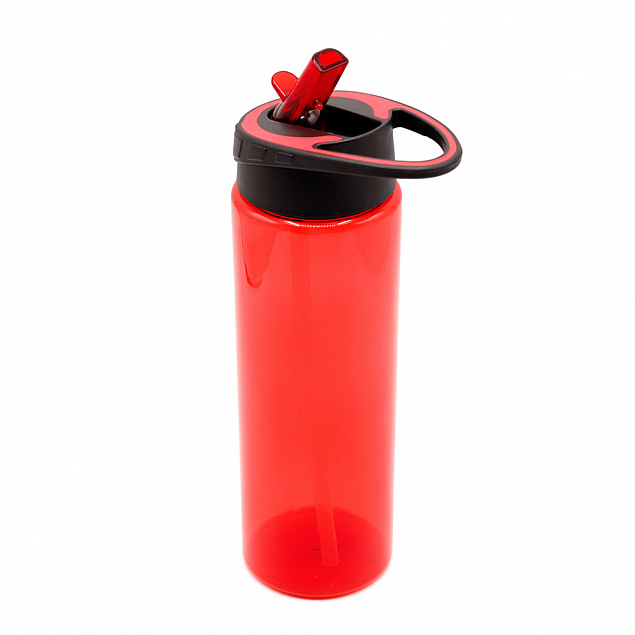 Пластиковая бутылка Mystik - Красный PP с логотипом в Москве заказать по выгодной цене в кибермаркете AvroraStore