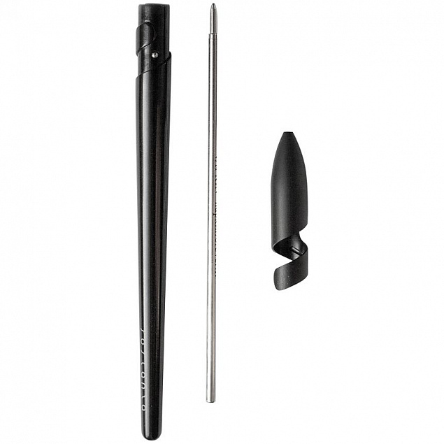 Шариковая ручка Sostanza, черная с логотипом в Москве заказать по выгодной цене в кибермаркете AvroraStore