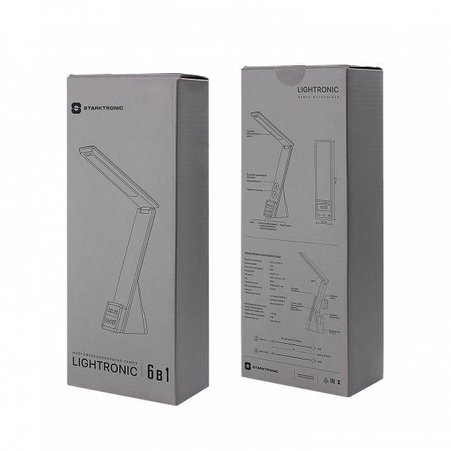 Многофункциональная лампа 6 в 1,  Lightronic (белый) с логотипом в Москве заказать по выгодной цене в кибермаркете AvroraStore