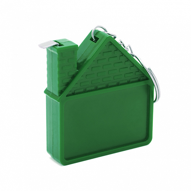 Брелок-рулетка Home - Зеленый FF с логотипом в Москве заказать по выгодной цене в кибермаркете AvroraStore
