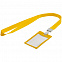 Карман для бейджа с лентой Staff, желтый с логотипом в Москве заказать по выгодной цене в кибермаркете AvroraStore