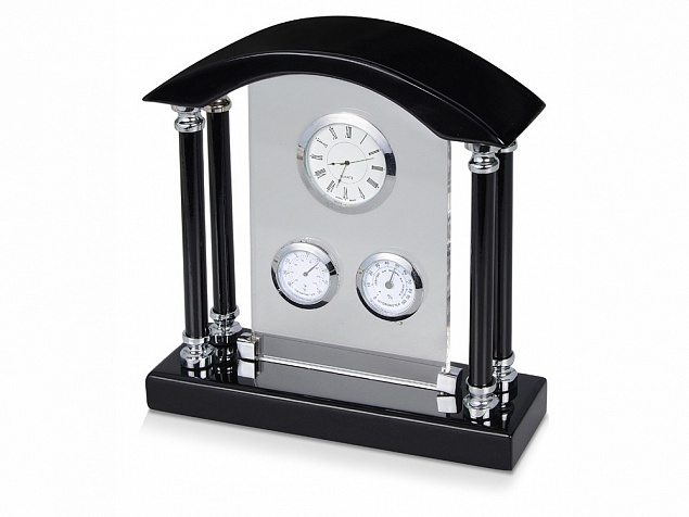 Погодная станция Нобель: часы, термометр, гигрометр с логотипом в Москве заказать по выгодной цене в кибермаркете AvroraStore