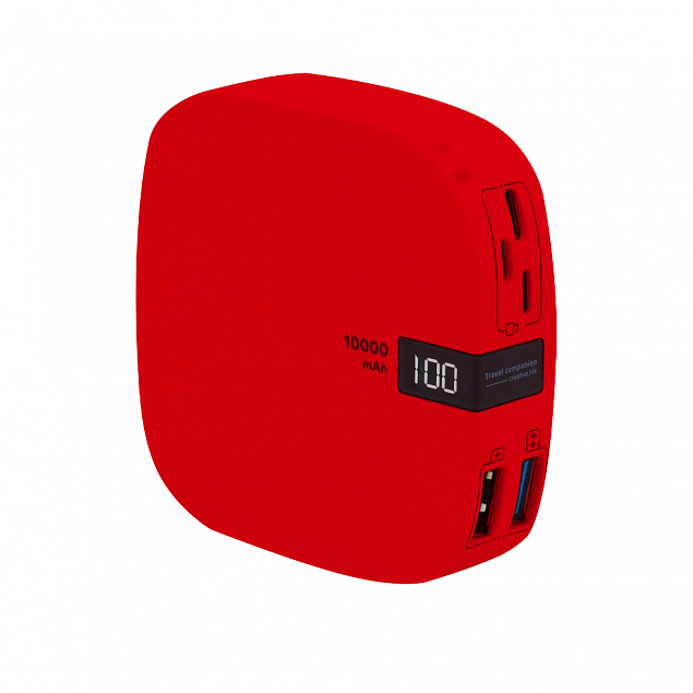 Внешний аккумулятор Revil 10000 mAh - Красный PP с логотипом в Москве заказать по выгодной цене в кибермаркете AvroraStore