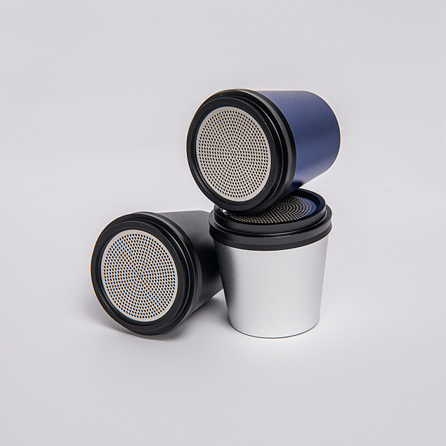 Портативная mini Bluetooth-колонка Sound Burger "Coffee" синий с логотипом в Москве заказать по выгодной цене в кибермаркете AvroraStore