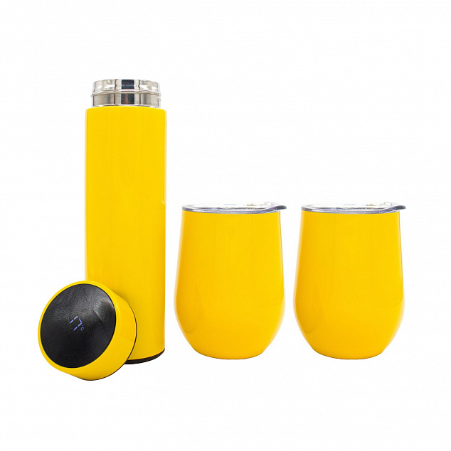 Набор Hot Box C2 grey (желтый) с логотипом в Москве заказать по выгодной цене в кибермаркете AvroraStore
