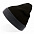 Шапка вязаная  двойная "Wind", с отворотом_черный,100% акрил  с логотипом в Москве заказать по выгодной цене в кибермаркете AvroraStore