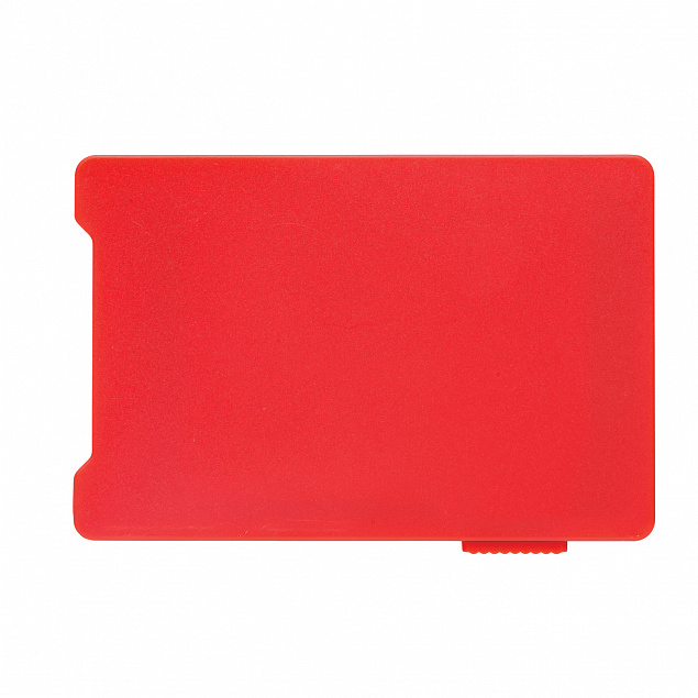 Держатель RFID для пяти карт, красный с логотипом в Москве заказать по выгодной цене в кибермаркете AvroraStore