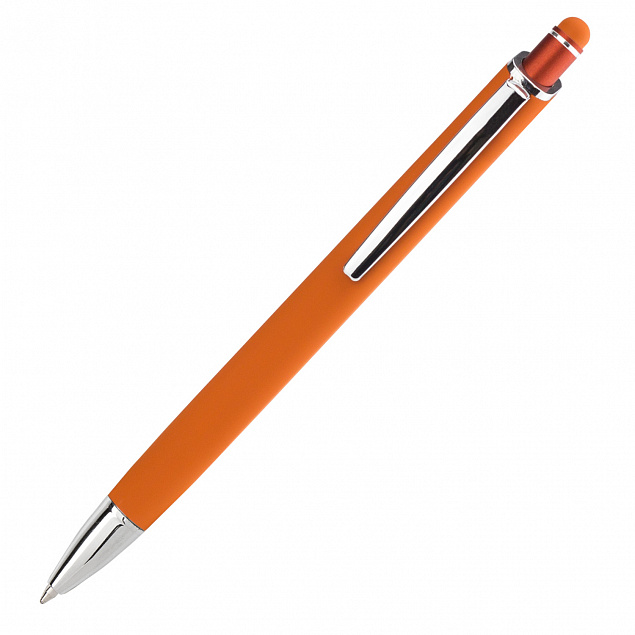 Шариковая ручка Quattro, оранжевая с логотипом в Москве заказать по выгодной цене в кибермаркете AvroraStore