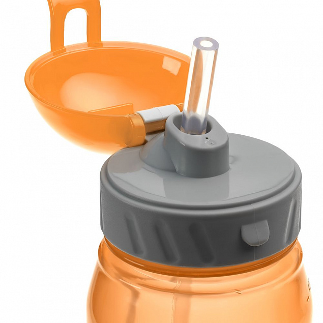 Бутылка для воды Aquarius, оранжевая с логотипом в Москве заказать по выгодной цене в кибермаркете AvroraStore