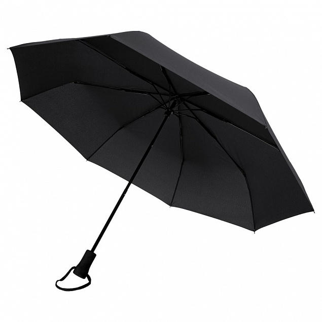 Складной зонт Hogg Trek, черный с логотипом в Москве заказать по выгодной цене в кибермаркете AvroraStore