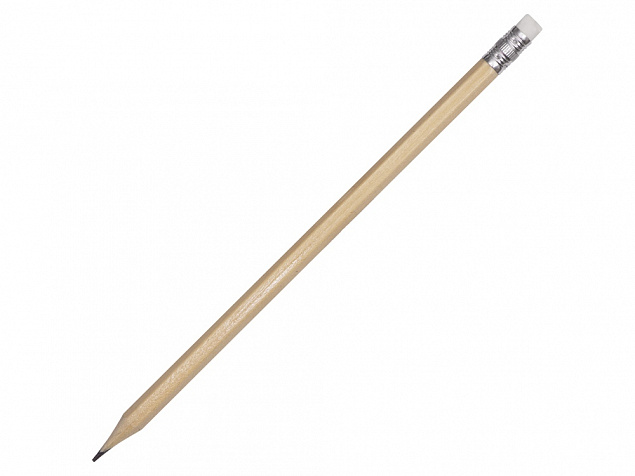 Шестигранный карандаш с ластиком «Presto» с логотипом в Москве заказать по выгодной цене в кибермаркете AvroraStore