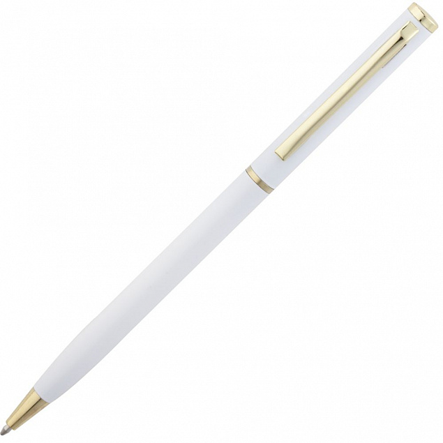 Ручка шариковая Hotel Gold, ver.2, белая с логотипом в Москве заказать по выгодной цене в кибермаркете AvroraStore