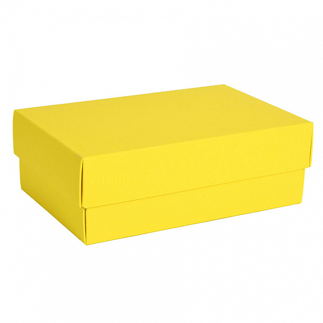 Коробка картонная, "COLOR" 11,5*6*17 см; желтый с логотипом в Москве заказать по выгодной цене в кибермаркете AvroraStore